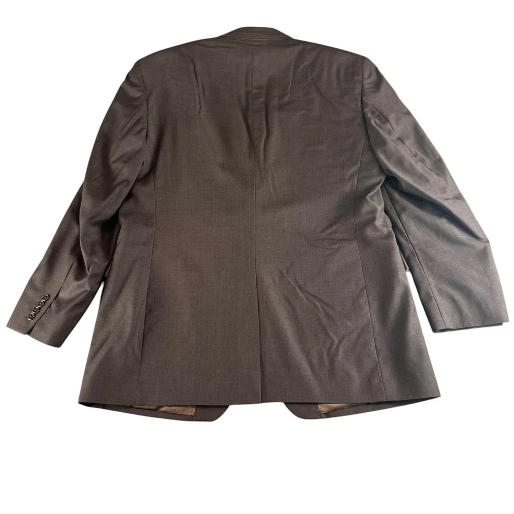Jos A Bank Signature Collection Brown 100% Wool Blazer Sport Coat‎ 46L Mens